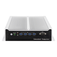 Ipctech 2 LAN 6COM Châssis d'ordinateur industriel intégré Core I3 I5 I7 J6412 J1900 DDR3/4 8USB X86 Mini ordinateur sans ventilateur
