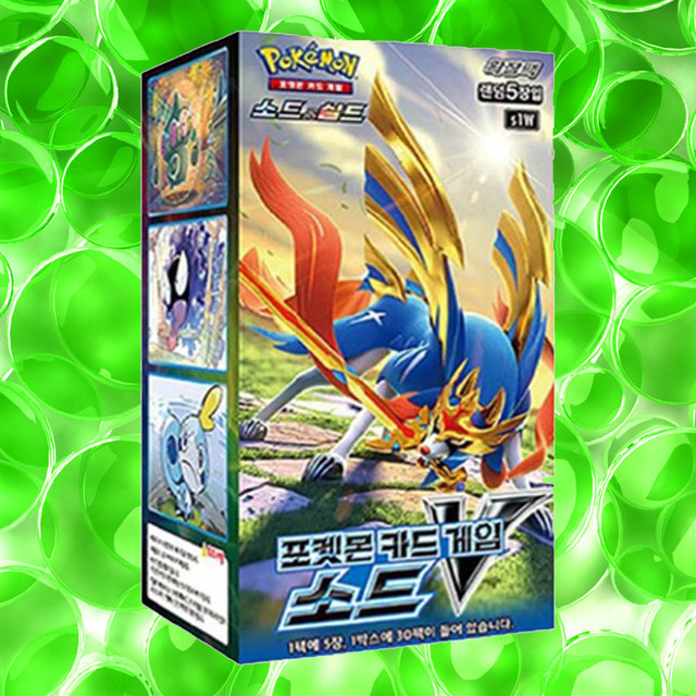 Pokem-oned Sword v Expansion Trading Card Game Booster Box Korean Anime Collectible Paper Cards Best Seller
