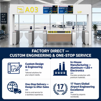 Terminal LCD del Sistema de Visualización de Información de Vuelos (FIDS) para Portales de Aeropuertos con Integración de CMS e Indicaciones de Rutas OEM para Metro