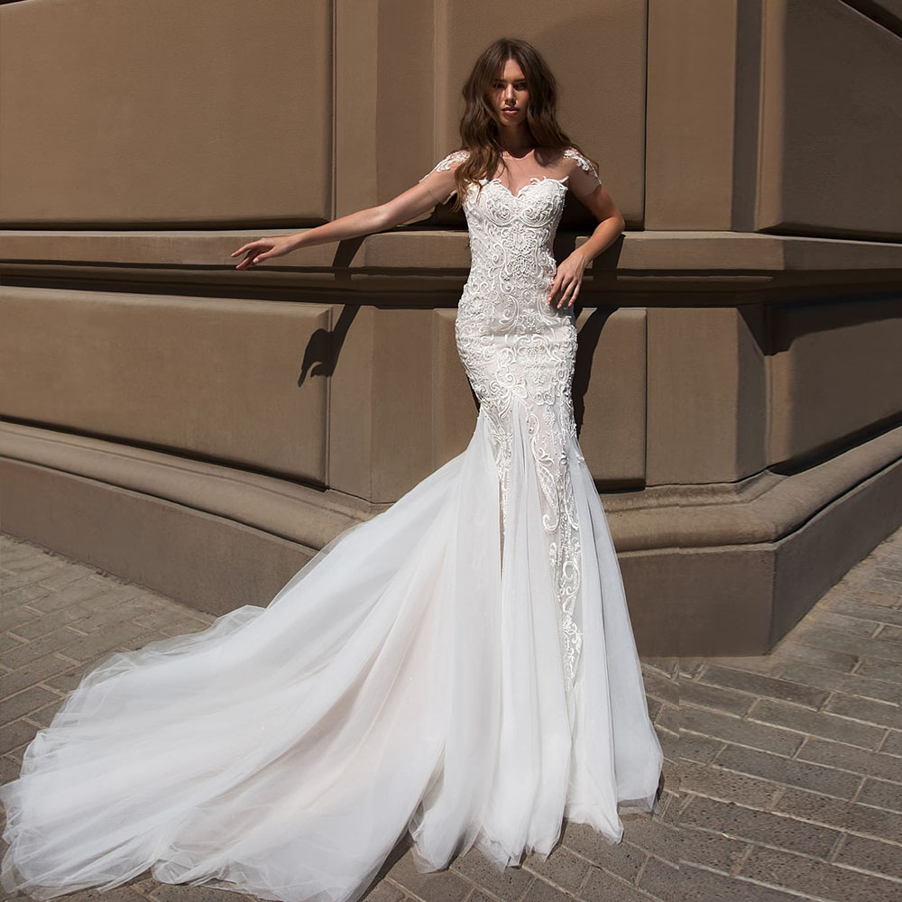 Elegant Mermaid Wedding Dresses - Boho Vestido De Novia