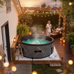 Spa gonflable personnalisé économique 2026 à structure stable pour extérieur, idéal pour les divertissements de jardin et les vacances - Product Image 5