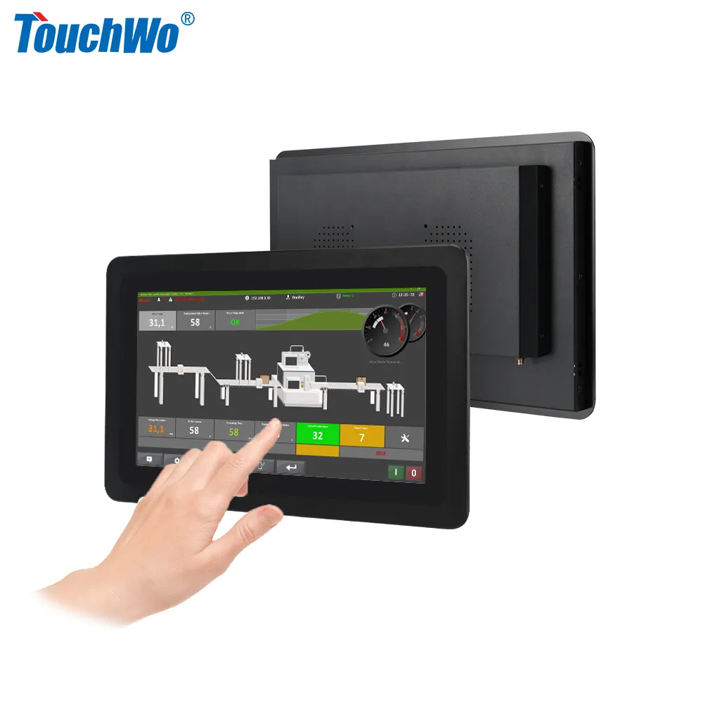 Touchwo หน้าจอสัมผัสแบบแบนขนาด15.6นิ้ว1920 Full HD * 1080 USB capacitive Ture จอมอนิเตอร์กรอบเปิด