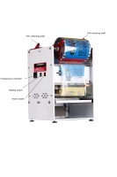 Machine de scellage thermique semi-automatique électrique en acier inoxydable pour emballages alimentaires à emporter (feuille/film) Modèle HY-400 pour petites entreprises