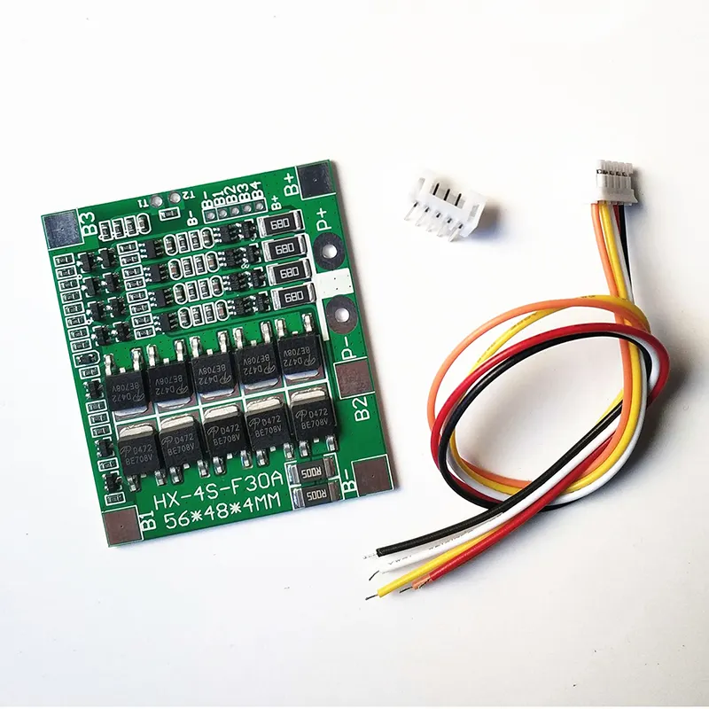 4S Lithium Green 30A 14.8V Lithium Battery Protection Board with Balanced 4S 12.8V LiFePO4 Battery Protection Board