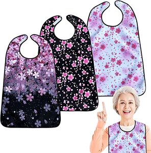 <strong>Adult</strong> <strong>Bibs</strong> - <strong>Bibs</strong> For <strong>Adults</strong> Women Eating Cloth For Elderly Seniors And Disabled Adjustable Terry <strong>Bib</strong> Clothing Protectors - Product Image 5
