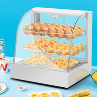 Offre Spéciale Commercial Pâtisserie Chauffe Armoire Électrique Réchauffeur D'aliments Vitrine Table Top Pizza Réchauffeur Affichage pour Restaurant
