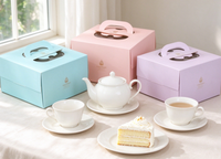 Boîtes à gâteaux d'anniversaire prêtes à l'emploi 4, 6, 8 pouces, portables, idéales pour usage domestique, pour mousse au fromage, petits pâtisseries, crème, emballage