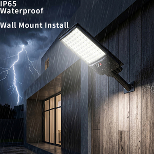 Outdoor IP65 Waterproof LED Wall Mount Solar Security <b>Light</b> Motion <b>Sensor</b> 6000K Daylight Adjustable 270 Beam Angle Street <b>Light</b> - Product Image 1
