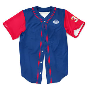 Veste de baseball personnalisée par sublimation thermique, manteau de sport avec patch brodé, uniforme de softball, maillot de baseball unisexe - Product Image 1