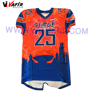 Vente en gros d'usine Uniformes de football américain Maillots en sergé respirants Ensemble de maillots de football américain - Product Image 5