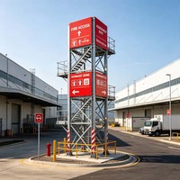 Plataforma de Ejercicio de Escalada de Múltiples Pisos, Estructura de Acero Resistente a Impactos, Torre de Entrenamiento de Emergencia contra Incendios, Edificios con Estructura de Acero
