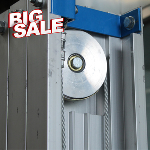 Plataforma Elevadora Manual Móvil Pequeña, Escalera Elevadora de Aleación de Aluminio de 3m4m5m6m8m9m para Hogar, Almacén, Taller, Sala de Exposiciones - Product Image 4