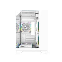 Boîtier de jeu Micro ATX personnalisé AntarcChill OEM, tour moyenne en verre trempé, trois côtés en verre trempé, boîtier PC ITX