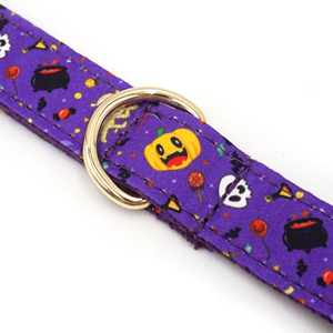 Collar de perro de servicio impreso personalizado de fábrica 2024, soporte de correa, Collar de mascota Animal, collar y correa de perro de Halloween - Product Image 3