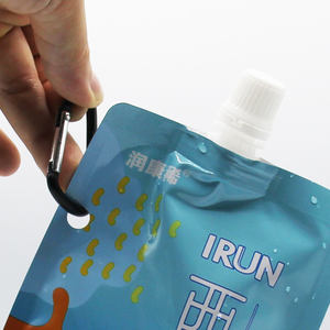 水分防止密封式スタンドアップ飲料ポーチ飲料水袋プラスチック包装スパウトポーチハンドル穴付き - Product Image 4