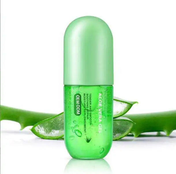 Marchio privato personalizzato Logo viso Acne riparazione naturale idratante organico lenitivo dopo il sole 100% puro Gel di Aloe Vera per il viso