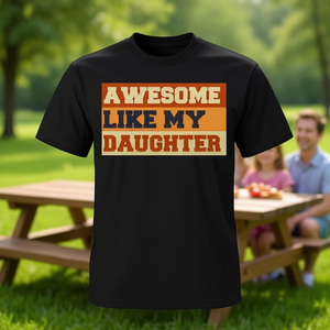 Camiseta genial estilo retro con la frase 'Como mi hija', regalo para el Día del Padre - Product Image 2
