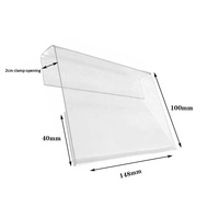 Étiquettes de prix transparentes en PVC imperméables en stock, étiquettes de nom de produit, tailles A4-A7 pour usine, centre commercial, supermarché, entrepôt, rayonnages