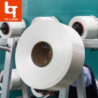 Fil mère en POLYESTER 360D/12F, fil 100% polyester pour le tissage de tricot fendu