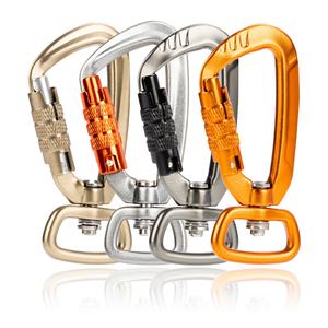 कुत्ते के लिए 4kn एल्यूमीनियम कस्टम कारबिनर क्लिप पालतू जानवरों, कैंपिंग, बैकपैक, कीचेन क्लिप के लिए क्लिप - Product Image 1