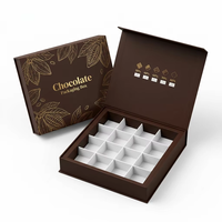 Boîte à chocolat en carton personnalisée OEM en gros, emballage de luxe pour cadeaux de mariage, boîtes à dragées pour fêtes