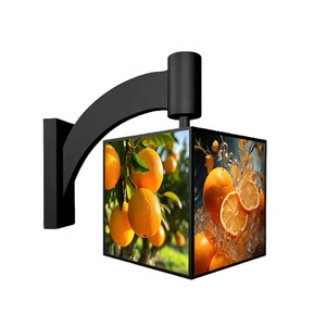 Led triển lãm quảng cáo Bảng hiển thị đứng vuông ROTARY Cube bốn mặt dọc xoay hộp đèn - Product Image 6