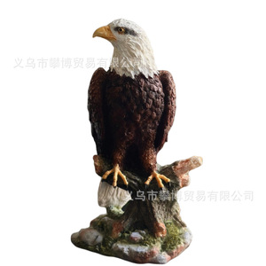 Adorno de Águila de Resina Estilo Americano, Figura de Animal Realista, Decoración para Hogar u Oficina, Águila en Movimiento, Color DLRLY - Product Image 4