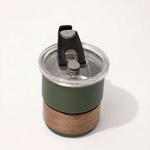 Nueva Tapa de Acero Inoxidable Estilo Clásico para Taza de Café, Aislamiento Térmico Antiescaldaduras 0-6 Horas, Portátil para Camping al Aire Libre con Pajita - Product Image 2