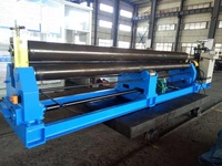 Machine à rouler les plaques à trois rouleaux de type mécanique Longsheng W11-8X3000 pour l'acier inoxydable et l'acier au carbone