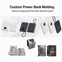 Kit Casing Power Bank DIY Ukuran Saku 10000mAh 15W Pengisian Daya Nirkabel Magnetik 22.5W Pengisian Cepat PCBA Shell