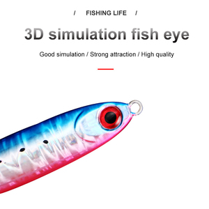Muestra libre al por mayor luminosa de señuelo de pesca plomo láser modelo cuerpo Jig atraer lento jigging paso atraer - Product Image 6
