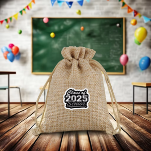 2025 thiết kế mới biểu tượng tùy chỉnh bông trường cao cấp Quà tặng tốt nghiệp túi nhỏ trống bán buôn - Product Image 5