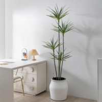 Ensemble de 2 jardinières auto-arrosantes en plastique - Moulage direct durable. Avec cylindre intérieur. Utilisation intérieure/extérieure. Décoration maison et jardin.