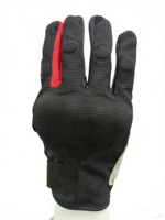 Gants de motocross en cuir premium - Équipement de motard à doigts entièrement couverts avec protection en fibre de carbone et fonction tactile