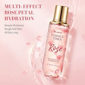 Produits de soin coréens en gros OEM, tonique hydratant pour le visage, hydratation intense, éclaircissement de la peau, à base de pétales de rose. - Product Image 1