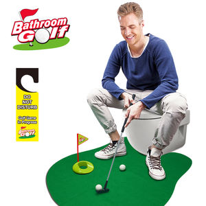 Ensemble de <span class=keywords><strong>jeu</strong></span> de <span class=keywords><strong>golf</strong></span> de toilette pratique Mini <span class=keywords><strong>jeu</strong></span> de putting pong de <span class=keywords><strong>golf</strong></span> dans la salle de bain cadeaux drôles - Product Image 2