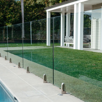 Balustrade de piscine moderne EKOO, rampe d'escalier réglable en acier inoxydable, garde-corps en verre