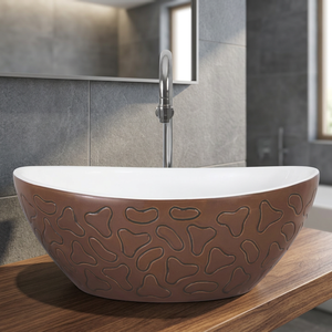Vistaar Blue Ceramic Vessel Sink Table Top Modern Lavabo for Hotel, Home, Hospital, Mall and Villa with Lifetime Warranty - Product Image 3