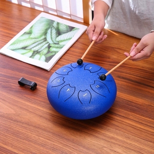 Nuevo estilo Tambor de lengüetas de acero de seis pulgadas y ocho tonos, Tambor de mano vacío, Tambor sin preocupaciones, Instrumento de percusión - Product Image 3