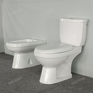 Ensemble WC et <span class=keywords><strong>bidet</strong></span> sur pied en céramique blanche, certifié CE, <span class=keywords><strong>pour</strong></span> le marché argentin et européen - Product Image 5