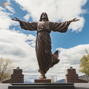 Grande esterno religioso sacra famiglia a grandezza naturale Gesù statue in bronzo Cristo Gesù resurrezione statue in ottone scultura per la vendita - Product Image 1