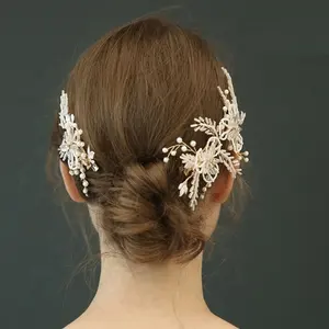 Pétalos de hojas florales para novia, bonitos accesorios de boda hechos a mano