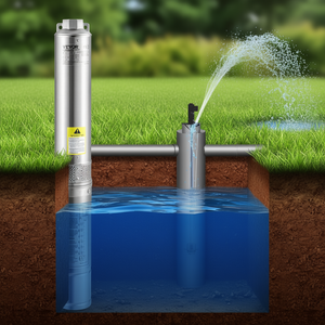 Bomba Sumergible para Pozos Profundos Vevor, 3 HP, 2200 W, 37 GPM, Altura de Elevación de 640 Pies, 4 Pulgadas, Acero Inoxidable, IP68, Impermeable, Uso Industrial y Doméstico - Product Image 2