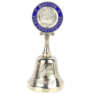 Cloche de dîner souvenir en métal avec logo personnalisé, design usine, thèmes villes américaines (<span class=keywords><strong>Boston</strong></span>, Texas, Chicago) pour cadeaux, boutiques et grossistes - Product Image 2