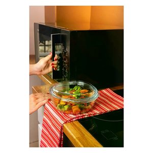 Plato para hornear de vidrio borosilicato (27x23x11cm) con tapa 0,7 lt Transparente 208AC00 2043 - Product Image 3