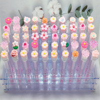 Brosse à mascara transparente jetable pour greffe de cils, série Fleur
