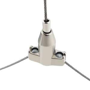 Kit de suspension réglable en laiton avec crochets croisés pour câble métallique bifurqué, idéal pour l'installation de luminaires suspendus au <span class=keywords><strong>plafond</strong></span> - Product Image 2