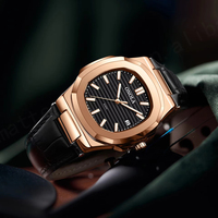 ONOLA 3853 Luxus Mechanische Uhr für Herren Klassisches Design Edelstahlarmband Business Mode Zeiger Taucher Automatikuhr