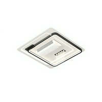 Ventilateur de plafond moderne sans pales à 6 vitesses avec lumière LED, moteur AC puissant, télécommande, montage encastré, intensité variable, faible bruit, décoration intérieure