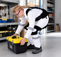 AI EXO TECH Exosquelette passif durable, respirant et flexible avec bande réfléchissante pour une protection assistée maximale de 10 kg